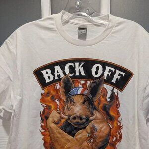 American Muscle Hog Motorcycle Men T-Shirt Size Medium